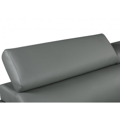 GUF 4571 Loveseat - Gray, Leather Match