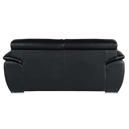 GUF 4571 Loveseat - Black, Leather Match