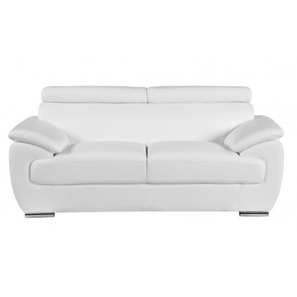 GUF 4571 Loveseat - White, Leather Match