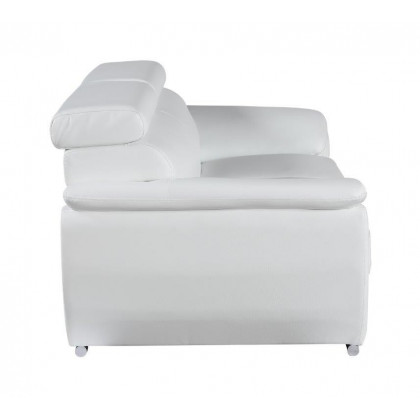 GUF 4571 Loveseat - White, Leather Match