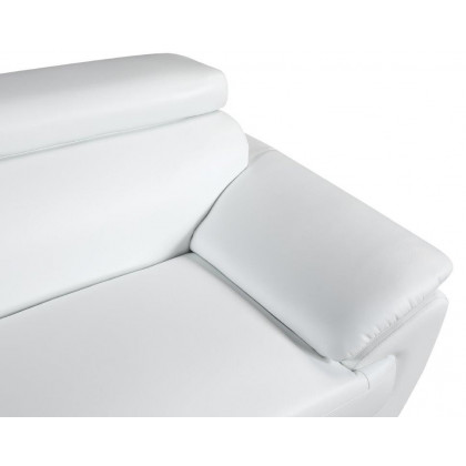 GUF 4571 Loveseat - White, Leather Match