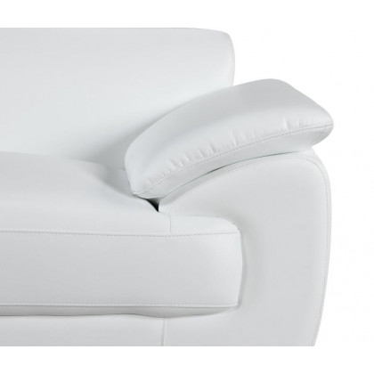 GUF 4571 Loveseat - White, Leather Match