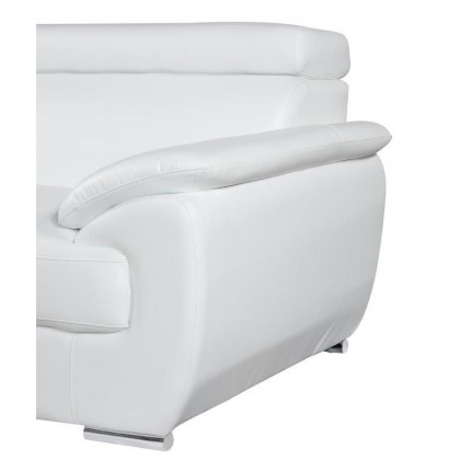 GUF 4571 Loveseat - White, Leather Match
