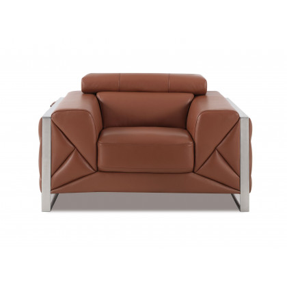 GUF 903 Armchair - Camel, Genuine Italian Leather