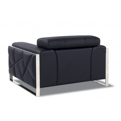 GUF 903 Armchair - Black, Genuine Italian Leather