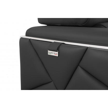 GUF 903 Sofa Set - Dark Gray, Genuine Italian Leather