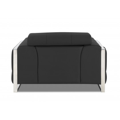 GUF 903 Armchair - Dark Gray, Genuine Italian Leather