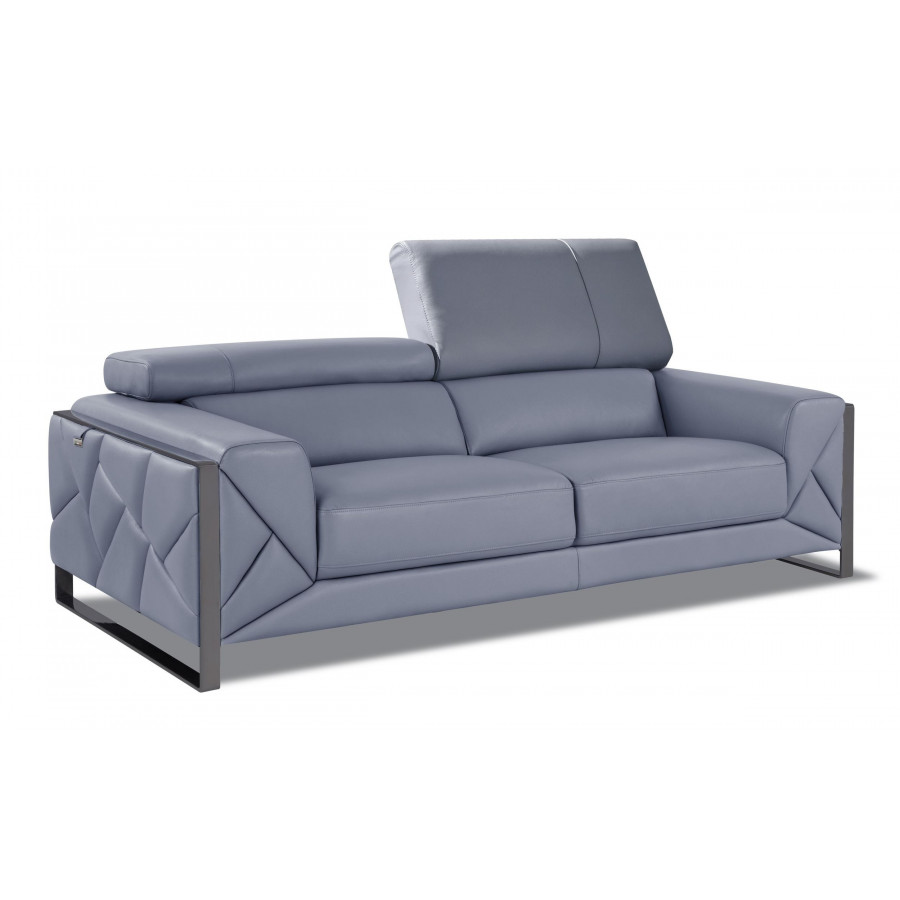 GUF 903 Sofa - Light Blue, Genuine Italian Leather