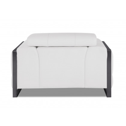 GUF 903 Armchair - White, Genuine Italian Leather