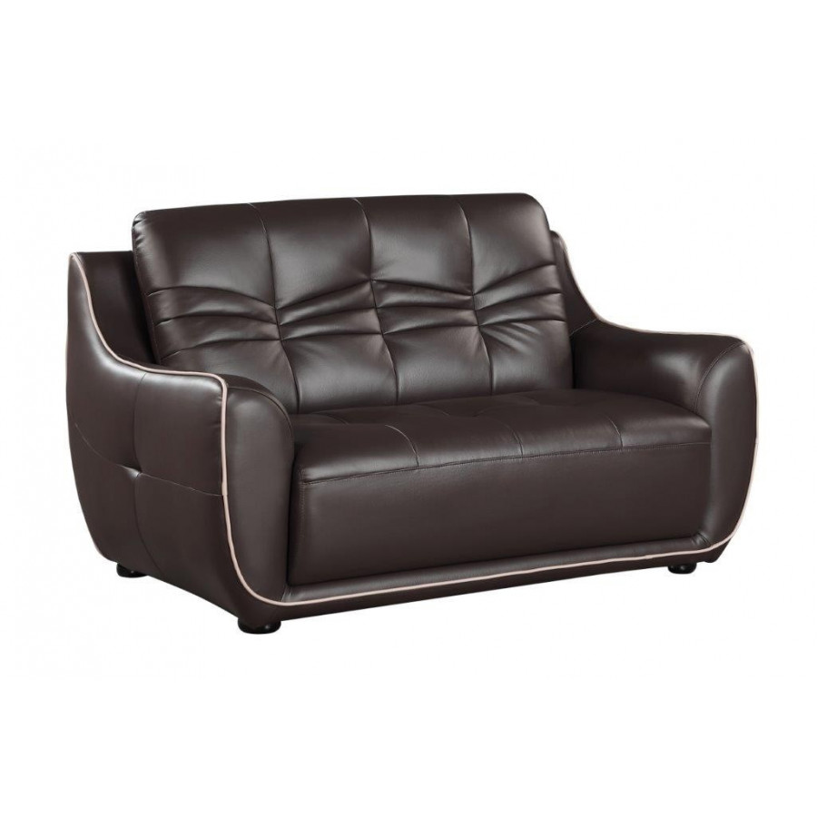 GUF 2088 Loveseat - Brown, Leather Air/Match