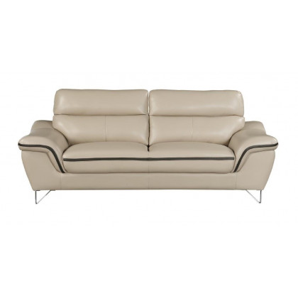 GUF 168 Sofa - Beige, Leather Match