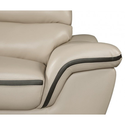 GUF 168 Sofa - Beige, Leather Match