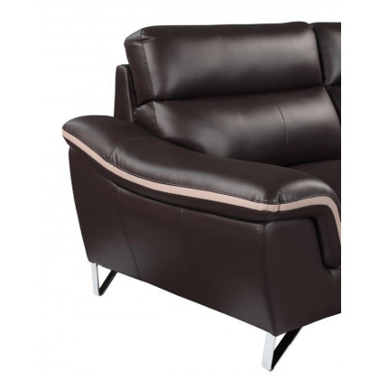GUF 168 Sofa - Brown, Leather Match