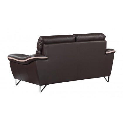 GUF 168 Loveseat - Brown, Leather Match
