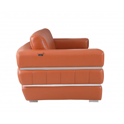 GUF 904 Sofa with Loveseat - Camel, Genuine Leather