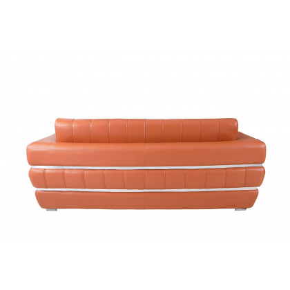 GUF 904 Sofa with Loveseat - Camel, Genuine Leather
