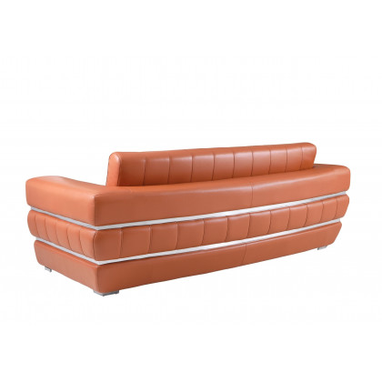 GUF 904 Sofa with Loveseat - Camel, Genuine Leather