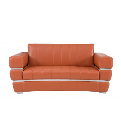 GUF 904 Sofa with Loveseat - Camel, Genuine Leather