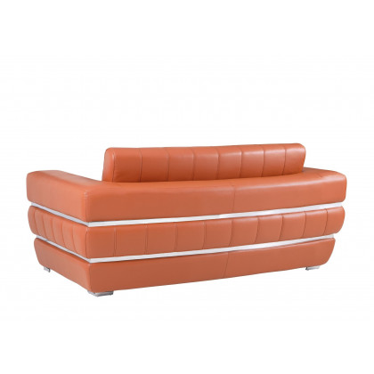 GUF 904 Sofa with Loveseat - Camel, Genuine Leather