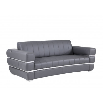 GUF 904 Sofa Set - Dark Gray, Genuine Leather