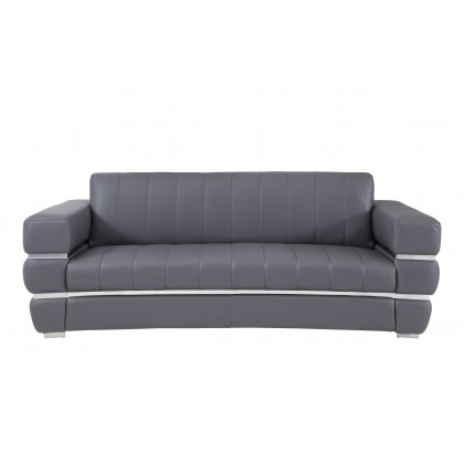 GUF 904 Sofa Set - Dark Gray, Genuine Leather