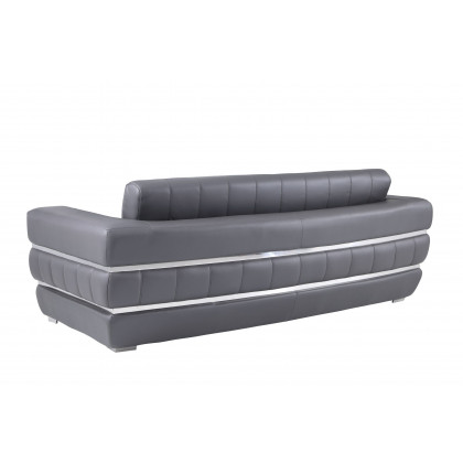 GUF 904 Sofa Set - Dark Gray, Genuine Leather