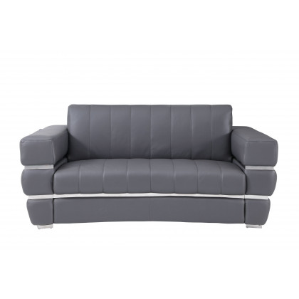 GUF 904 Sofa Set - Dark Gray, Genuine Leather