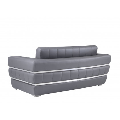 GUF 904 Sofa Set - Dark Gray, Genuine Leather