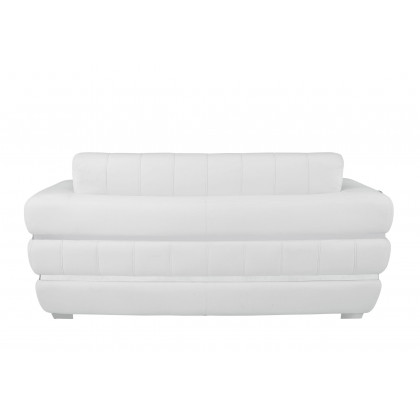 GUF 904 Sofa with Loveseat - White, Genuine Leather