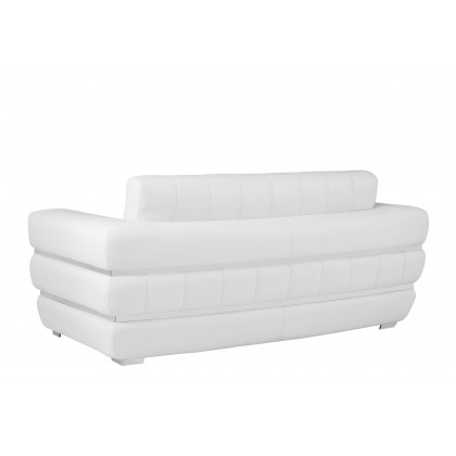 GUF 904 Sofa with Loveseat - White, Genuine Leather