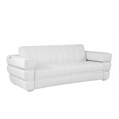 GUF 904 Sofa with Loveseat - White, Genuine Leather
