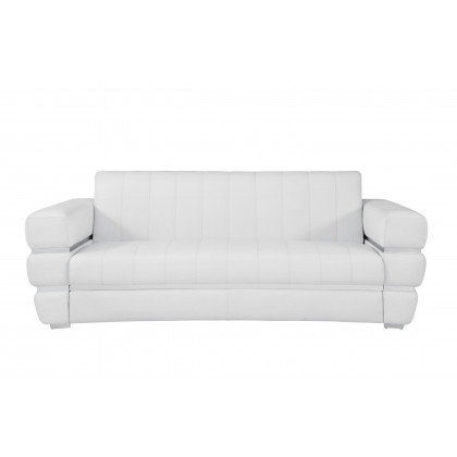 GUF 904 Sofa with Loveseat - White, Genuine Leather