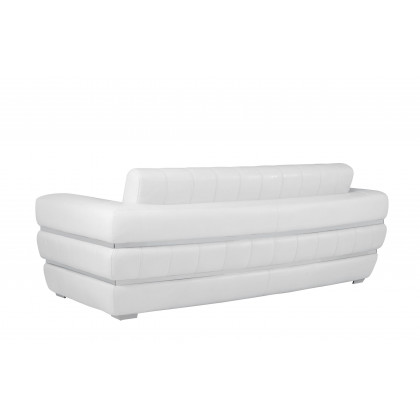 GUF 904 Sofa with Loveseat - White, Genuine Leather