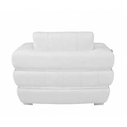 GUF 904 Armchair - White, Genuine Leather