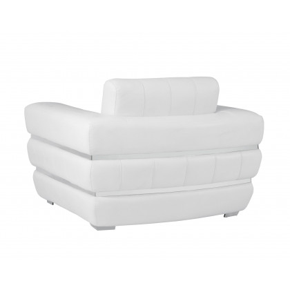GUF 904 Armchair - White, Genuine Leather