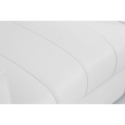 GUF 904 Sofa with Loveseat - White, Genuine Leather