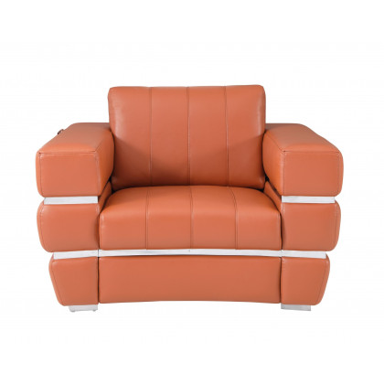 GUF 904 Armchair - Camel, Genuine Leather