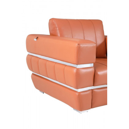 GUF 904 Armchair - Camel, Genuine Leather