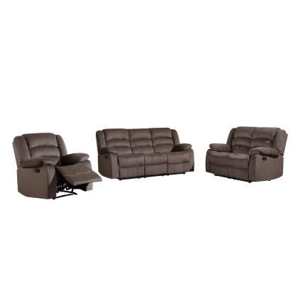 GUF 9824 Sofa Set - Brown, Microfiber