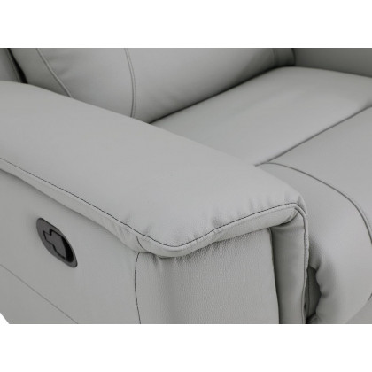 GUF 9408 Loveseat - Gray, Leather Gel/Match