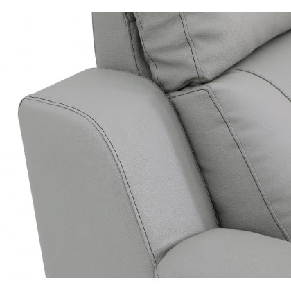 GUF 9408 Loveseat - Gray, Leather Gel/Match
