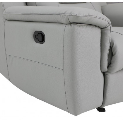 GUF 9408 Loveseat - Gray, Leather Gel/Match