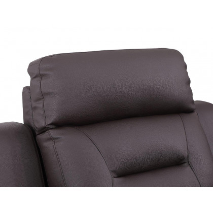 GUF 9408 Armchair - Brown, Leather Gel/Match