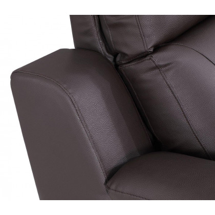 GUF 9408 Loveseat - Brown, Leather Gel/Match