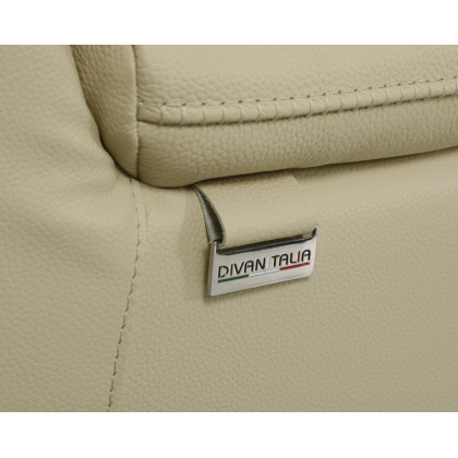 GUF 9762 4 Power Reclining 8pc Sectional with 2 Consoles - Beige, Genuine Italian Leather