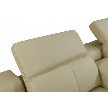 GUF 9762 3 Power Reclining 5pc Sectional - Beige, Genuine Italian Leather