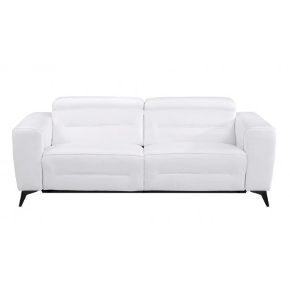 GUF 989 Power Reclining Sofa - White, Genuine Italian Leather
