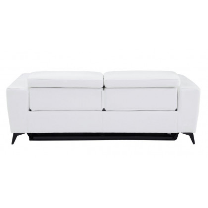 GUF 989 Power Reclining Sofa - White, Genuine Italian Leather