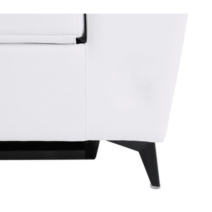 GUF 989 Power Reclining Sofa - White, Genuine Italian Leather