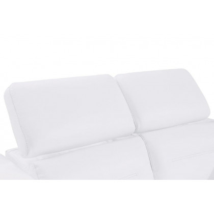 GUF 989 Power Reclining Sofa - White, Genuine Italian Leather